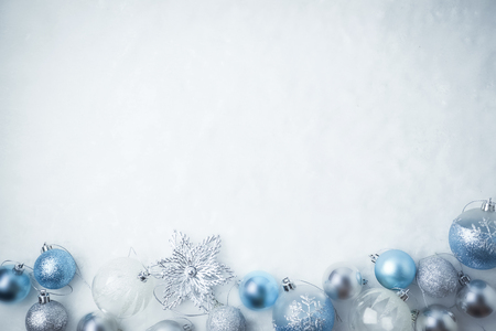 christmas decorations on mulberry paper texture for backgroundの写真素材