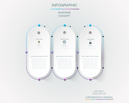 Vector Infographic label design with icons and 5 options or steps. Infographics for business concept. Can be used for presentations banner, workflow layout, process diagram, flow chart, info graph
のイラスト素材