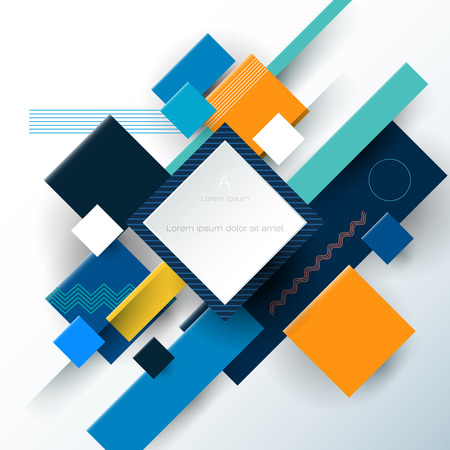 Illustration vector of cool abstract geometric background. Blank simple geometry, triangle shape. Composition pattern design for your content, business, modern graphic design, banner, template, coverのイラスト素材