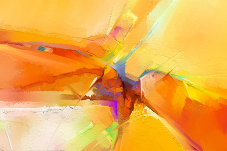 Abstract colorful oil, acrylic paint on canvas texture.の写真素材