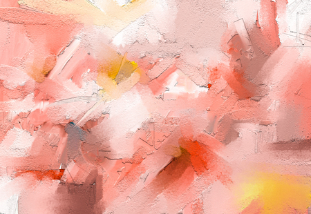 Abstract colorful oil, acrylic painting on canvas texture.の写真素材