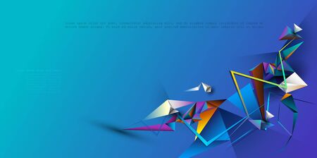 Geometric, Polygon, Triangle pattern shape.のイラスト素材