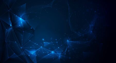 Abstract futuristic - Molecules technology background. Illustration Vector Geometric, Polygonal, Triangle pattern in molecule structure shape. Digital Futuristic, communication, Technology concept

のイラスト素材
