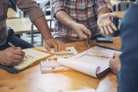 Business conferencing concepts for work planning. Teamwork conceptの写真素材