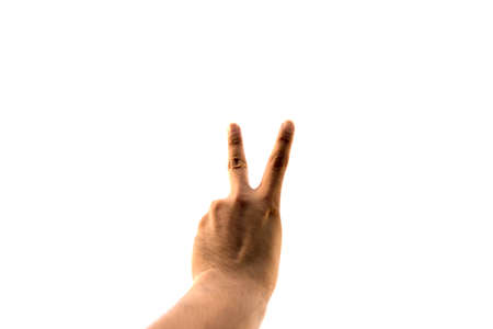 Two fingersの写真素材