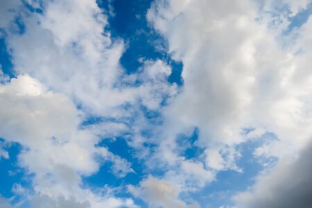 Cloudy blue sky background