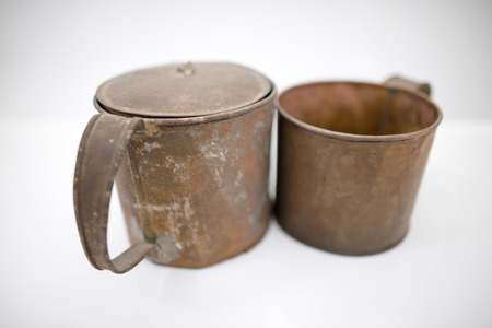 antique brass cupの写真素材