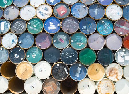 barrel oil backgroundの写真素材