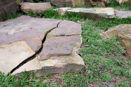 Stones in the gardenの写真素材