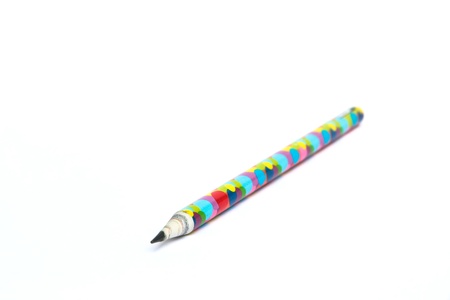 Beautiful muti- colors pencil on white backgroundの写真素材