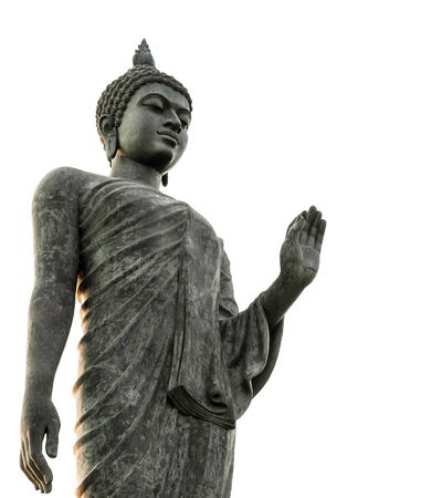 Buddha statue looks peaceful worshipの写真素材