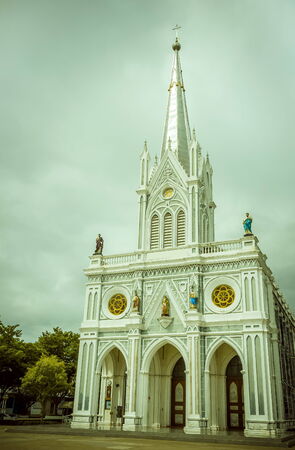 The church looks beautiful and eleganceの写真素材
