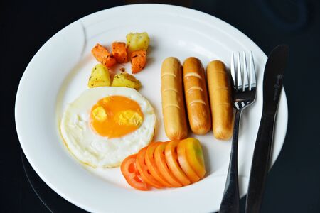 Breakfast eggsの写真素材