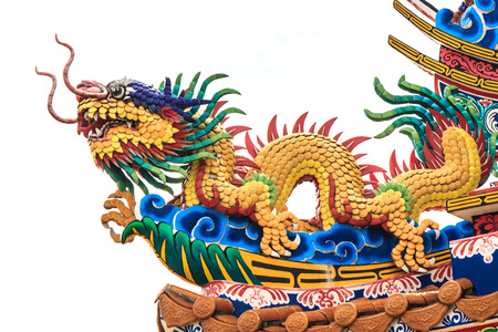 Chinese style dragon statueの写真素材