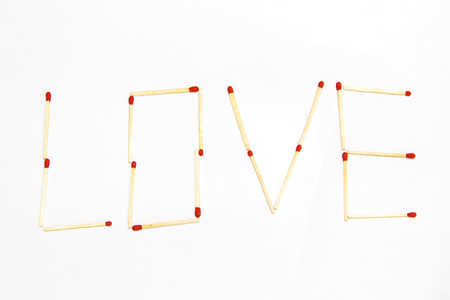 matches isolated on whiteの写真素材