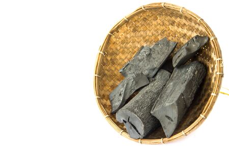 many pieces of charcoalの写真素材