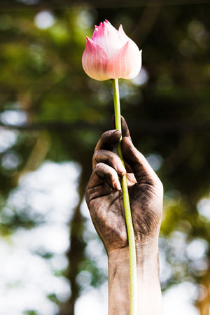 Imprisoned handの写真素材