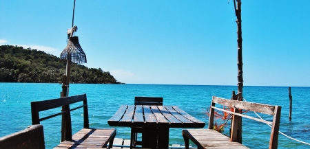 Next to the seaの写真素材