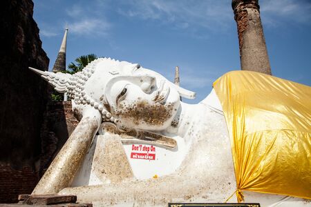 Old temple Historic Town of Sukhothai Thailandの写真素材