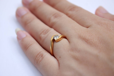 engagement ring for darling and weddingの写真素材