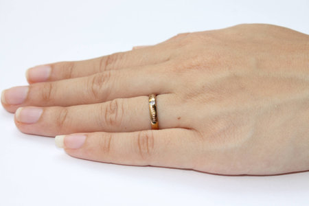 engagement ring for darling and weddingの写真素材