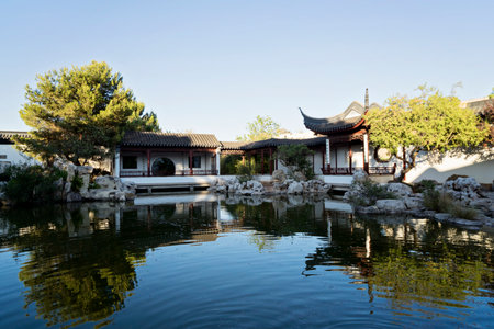 Chinese Garden of Serenity in Malta, Santa Lucija.のeditorial素材