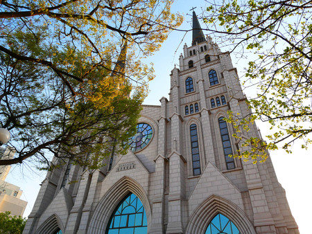 Daegu Jeil Presbyterian Church in Daegu city, South Korea.のeditorial素材