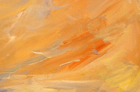 Abstract art background oil painting bright orange color on canvas.
の写真素材