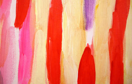 Bright brush strokes abstract art background, brush texture, fragment of acrylic painting on canvas.の写真素材