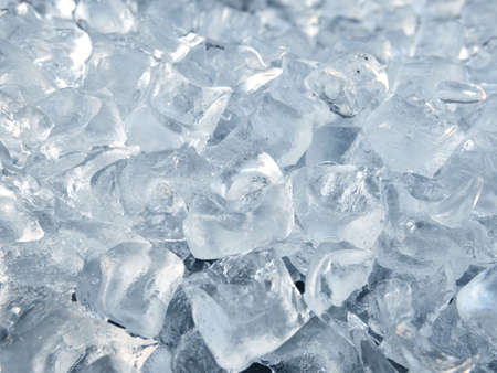 Winter ice cubes texture backgroundの写真素材