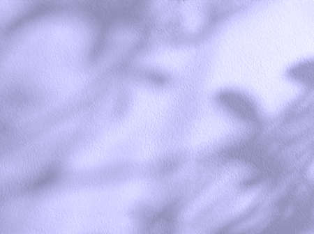 Natural leaves shadow background in color of the year 2022 very peri.