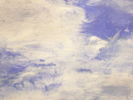 Abstract white and blue art background acrylic paint brush strokes, Artwork for creative design.の写真素材