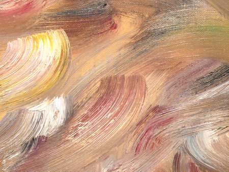 Abstract colorful art background acrylic paint brush strokes, Artwork for creative design.の写真素材