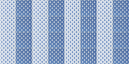 Blue ceramic seamless vintage floral tile wall decoration texture background.の写真素材