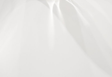 Water texture drop shadow and rays of light on a white wall. Wall texture with organic shadows overlay effect with natural light for photo and mockups.の写真素材