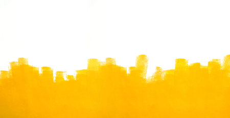 abstract yellow watercolor on white background, abstract watercolor backgroundの写真素材