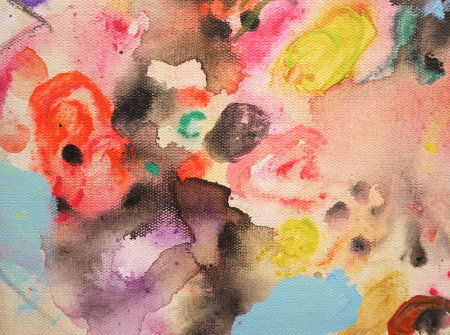 Abstract art background with splashes of watercolor paint, colorful background for art designの写真素材