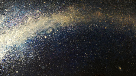 Abstract cosmos background. Colorful space background with stars and space dust.の写真素材