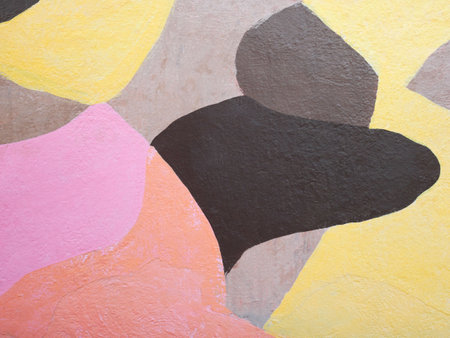 Abstract background colorful painted on concrete wall. Abstract backdrop painting concept for design.の写真素材