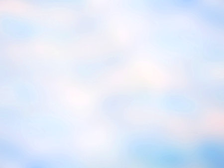 Abstract blue and white color pastel background, A soft sky with cloud blurred backgroundの写真素材