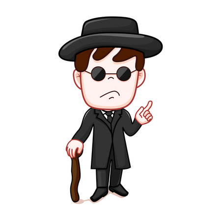 The Godfather Cartoon Vector Art Graphics.のイラスト素材