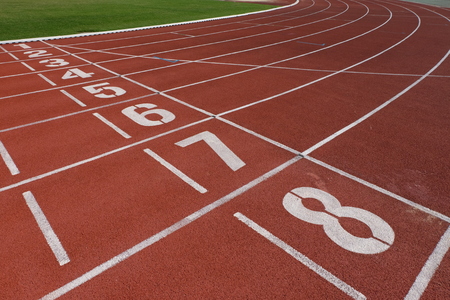 Runing track no.1-8の写真素材