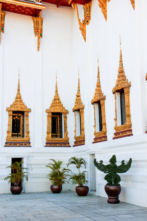 The Royal Grand Palace, at Wat Phra Kaew at bangkokのeditorial素材