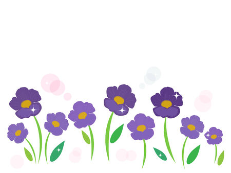 Purple flower vector backgroundのイラスト素材