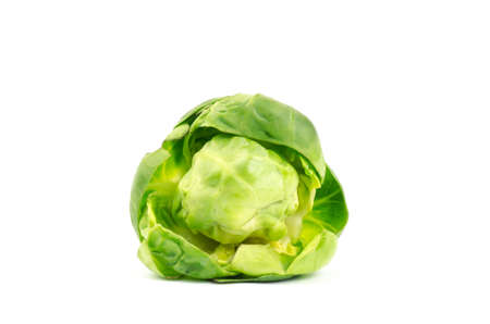 Fresh brussel sprouts on white background