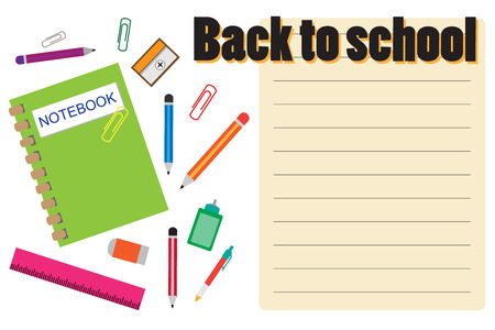 Back to school vector backgroundのイラスト素材