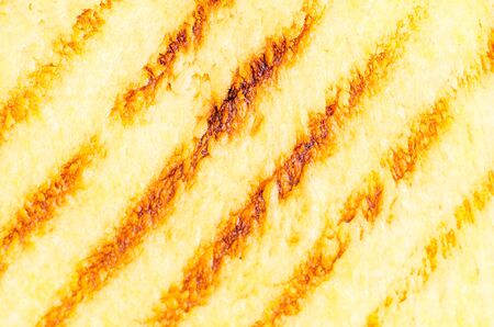 Close up of toast texture backgroundの写真素材