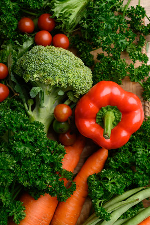 Fresh organic vegetables from local farmers market, Sustainability concept