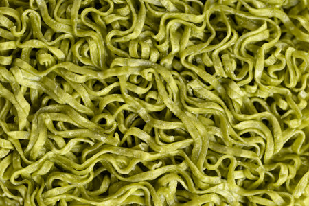 Instant green noodles texture, Food background