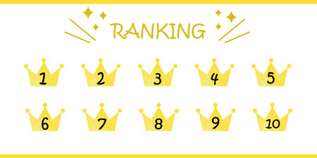 Illustration that can be used as crown ranking icon 2のイラスト素材